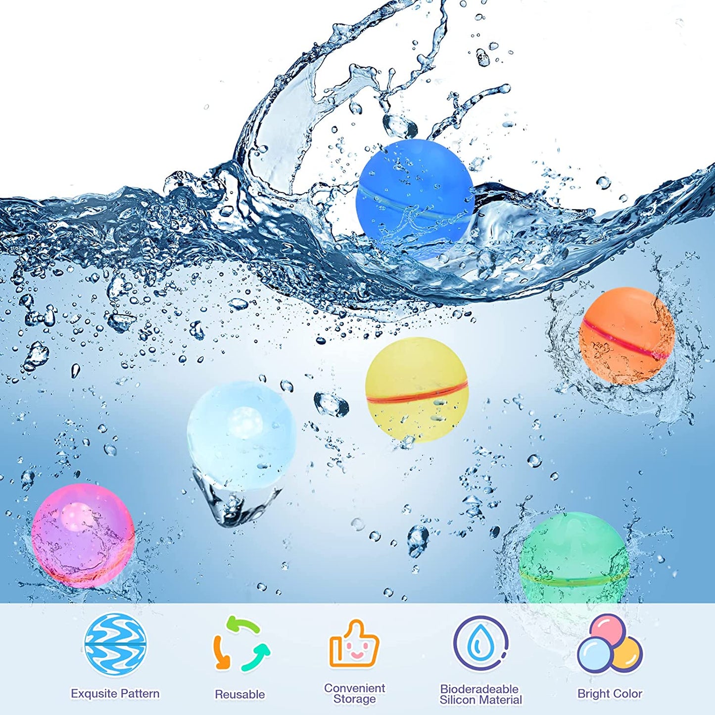 Poppy's Place™ Reusable Water Balloons (12 pcs)