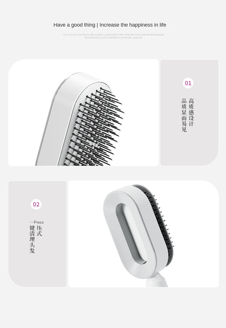 Poppy's Place™ Self Cleaning HairBrush